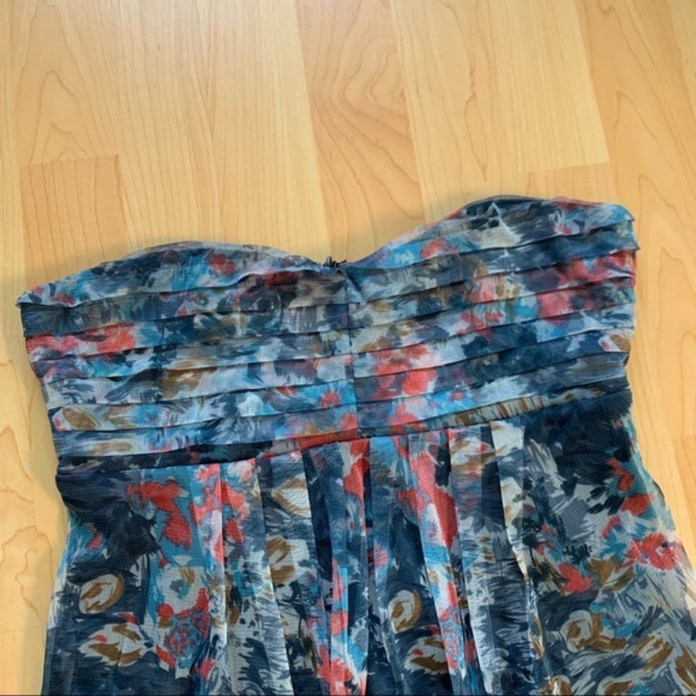Printed Ripe Strapless Dress Size Medium - Picture 2 of 10